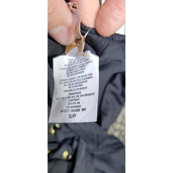 Becca Women's One-Piece Swimsuit - Black, Small Whit Front Laces $158 - Picture 7 of 7